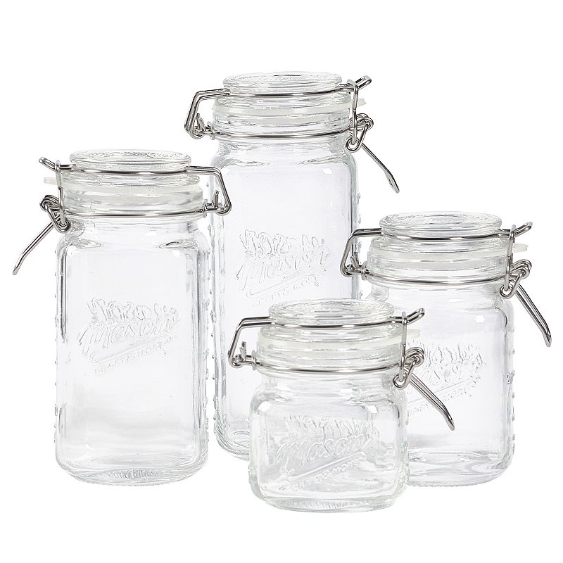 Mason Craft and More 4-pc. Preserving Clamp Jar Set