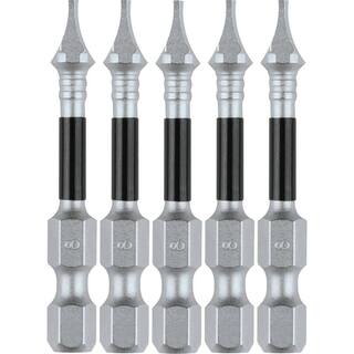 Makita Impact XPS #8 Slotted 2 in. Power Bit (5-Pack) E-01024