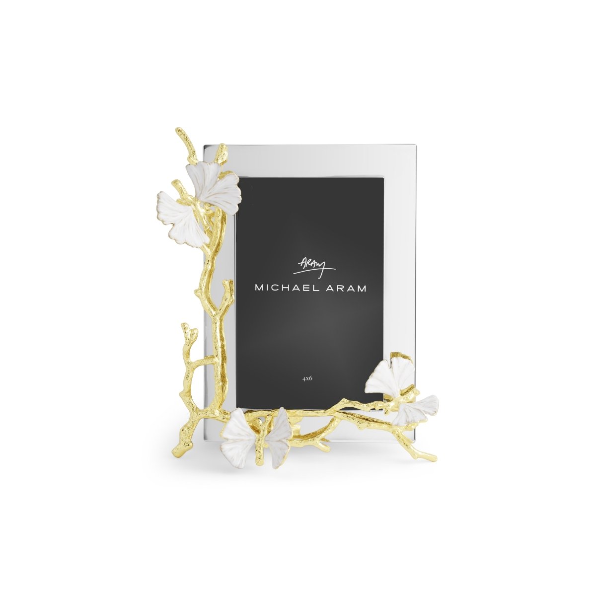 Butterfly Ginkgo Gold Reflective Frame