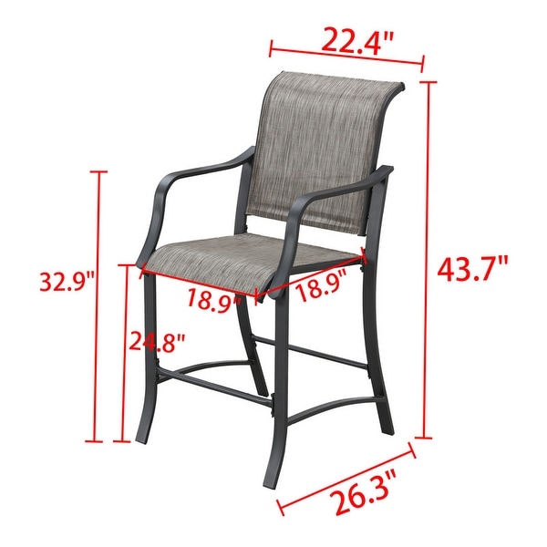 Patio Festival 4Person Bar Height Dining Set