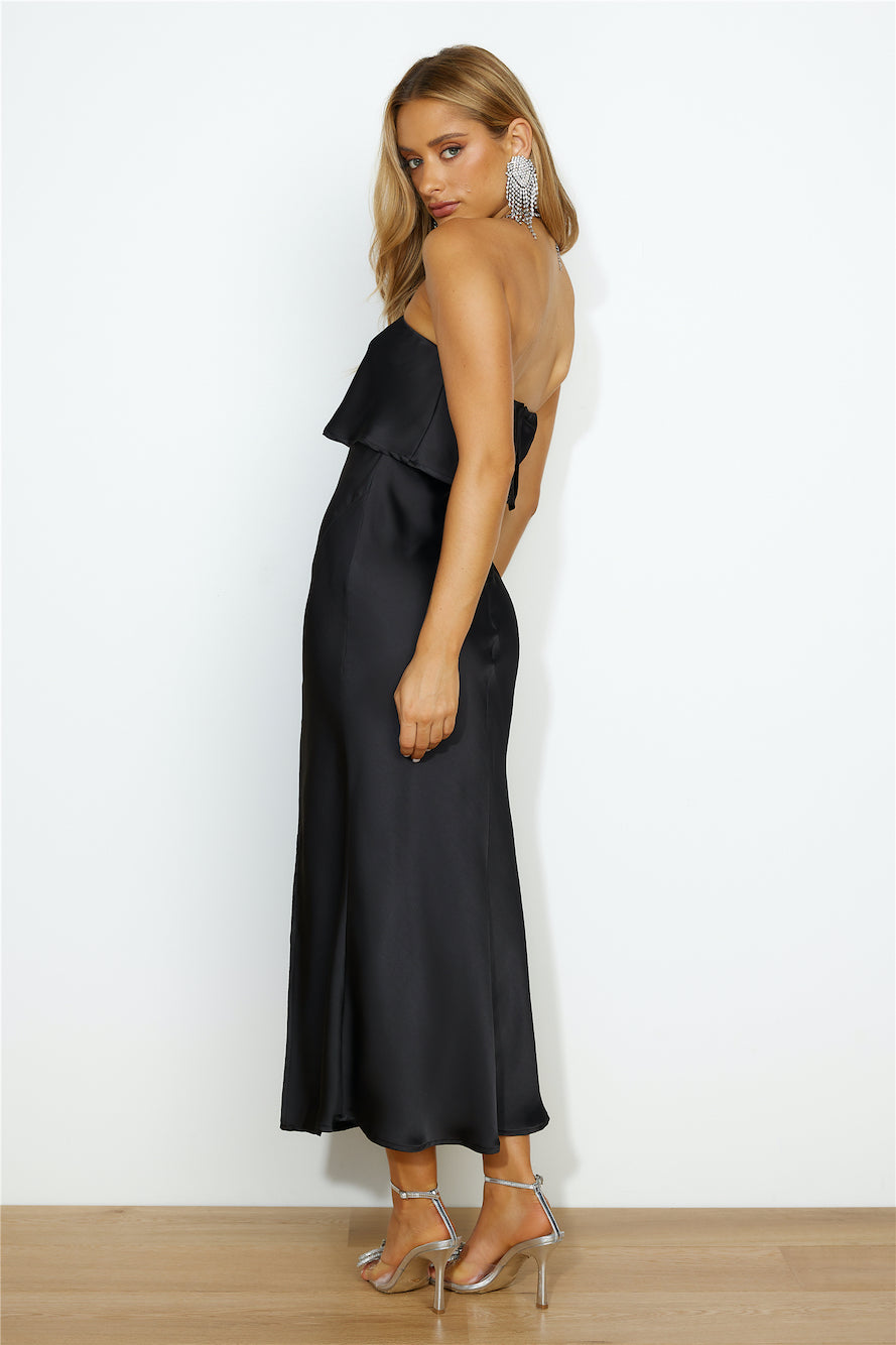 Sultry Mood Maxi Dress BLACK