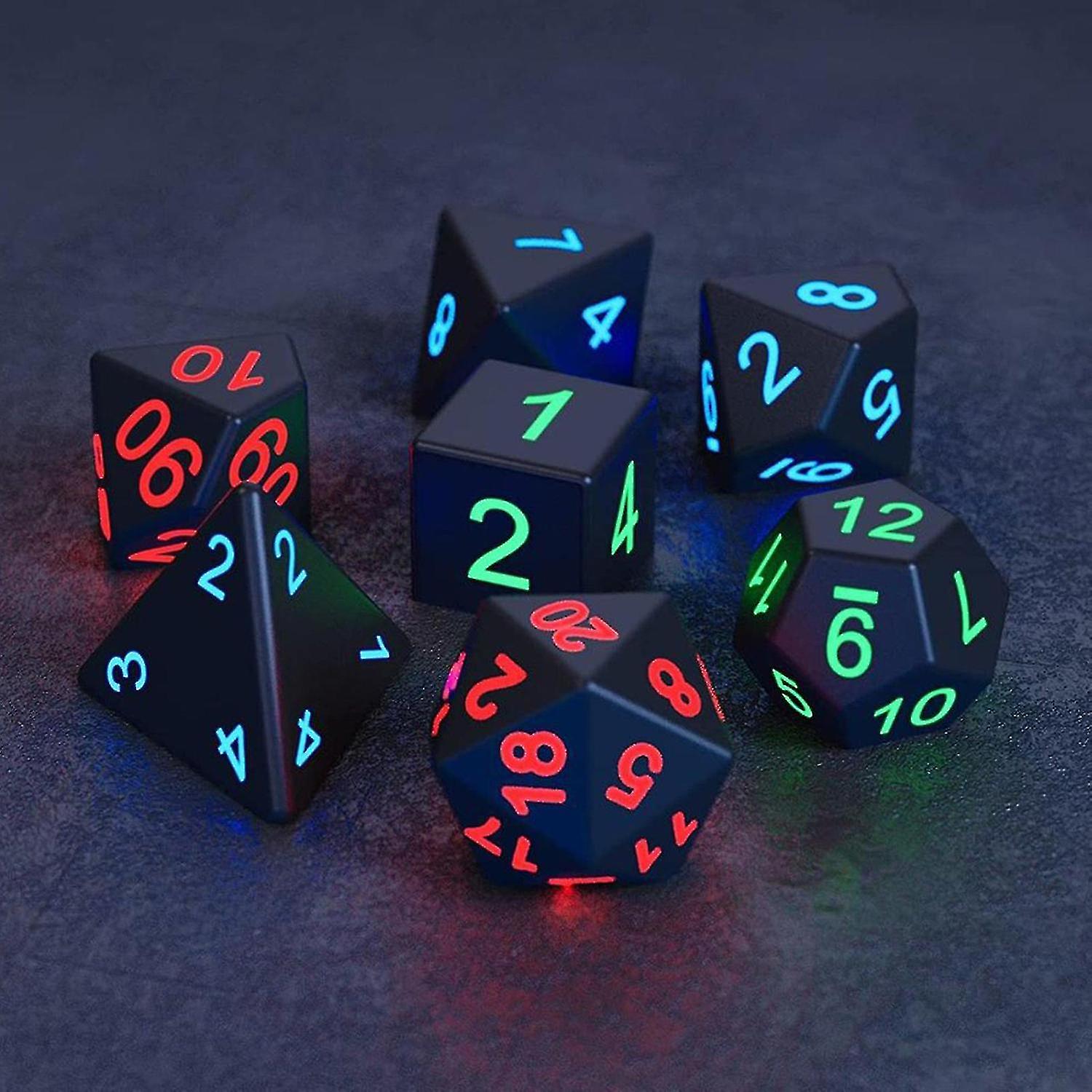 Naiwang Hedral Dice Set Electronic Dice With Charging Box Role Playing Dice With Usb Charging For Dunnd Damp