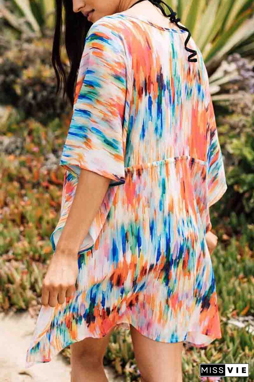 Multicolor Print Cover-Up