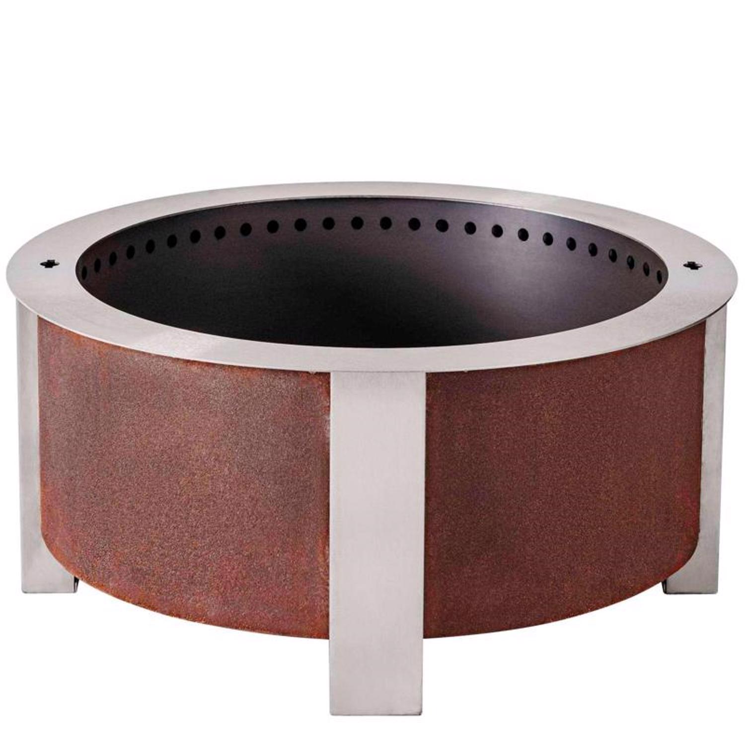 Breeo X Series 30 Corten Smokeless Fire Pit 30 in. W Corten Steel Outdoor Round Wood Fire Pit