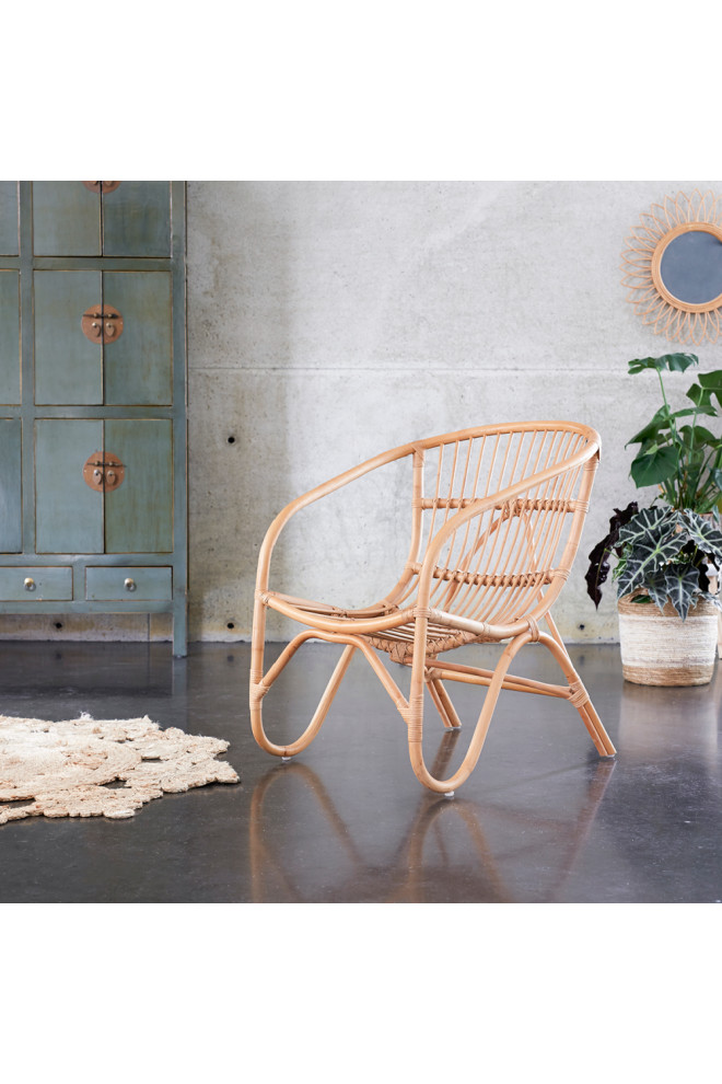 Modern Rattan Armchair  Tikamoon Mutine   Tropical   Armchairs And Accent Chairs   by Oroa   Distinctive Furniture  Houzz