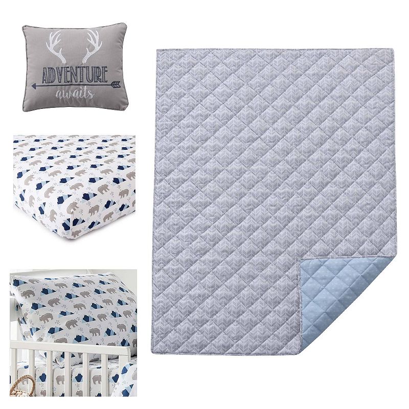 Levtex Home Trail Mix 5-piece Toddler Quilt and Sheet Set with Decorative Pillow