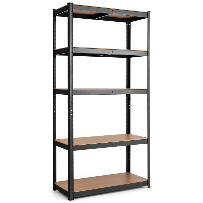 5 Tier Metal Garage Shelving for Storage Heavy Duty Garage Organization Adjustable Tool Utility Rack