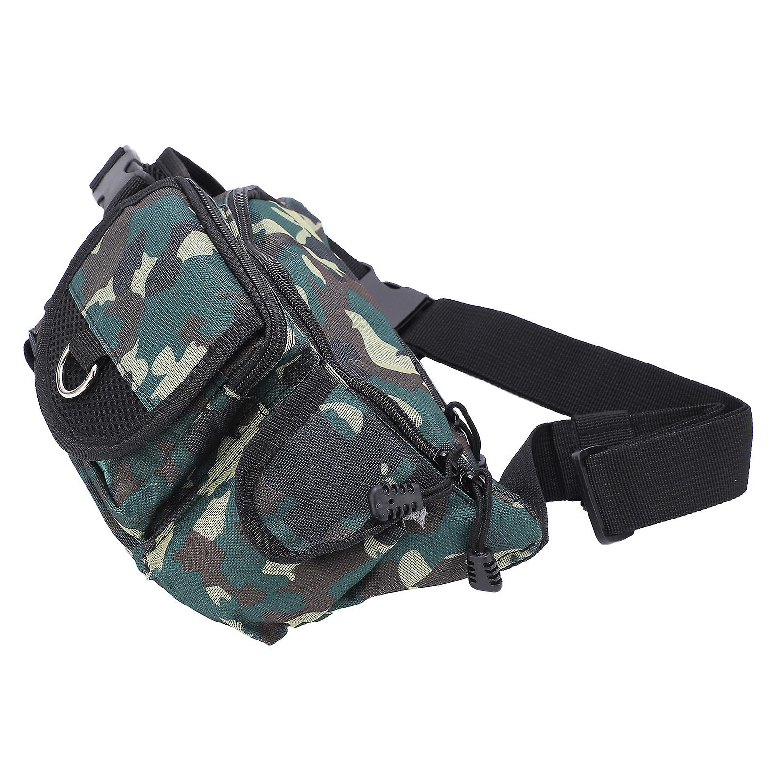 Multifunctional Fishing Bag Outdoor Large Capacity Waist Pack Fishing Tackle Storage Bag