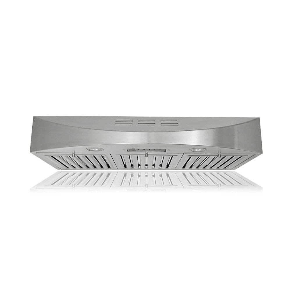 KOBE CHX3830SQBD 3 Brillia 30 inch Under Cabinet Range Hood  with 3 speed  400 CFM  LED Lights  and Baffle Filters