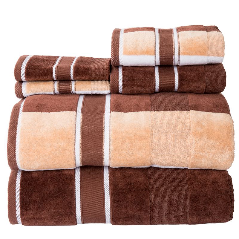 Portsmouth Home Oakville Velour 6-piece Bath Towel Set