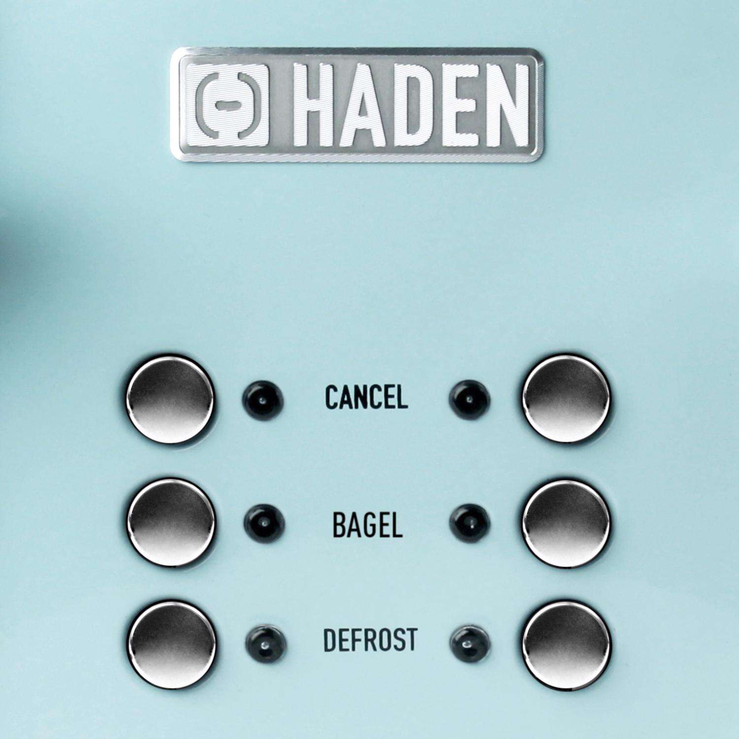 Haden Heritage Stainless Steel Turquoise 4 slot Toaster 7.5 in. H X 12.5 in. W X 11.5 in. D