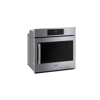 Bosch Benchmark Benchmark Series 30 in. Built-In Single Electric Convection Wall Oven in Stainless Steel w Right SideOpening Door HBLP451RUC