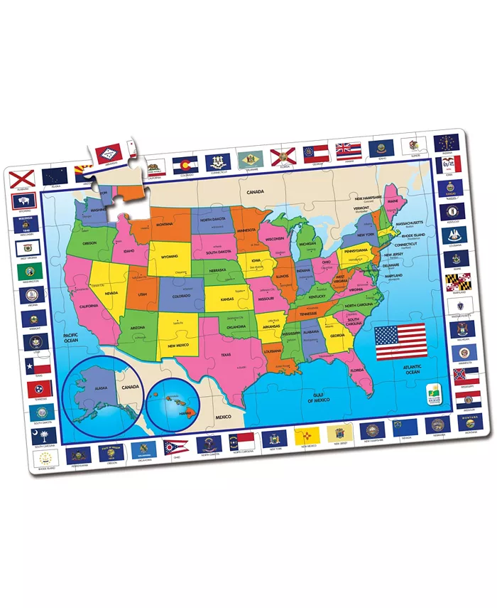 The Learning Journey USA Map Jumbo Floor Puzzle- 50 Piece