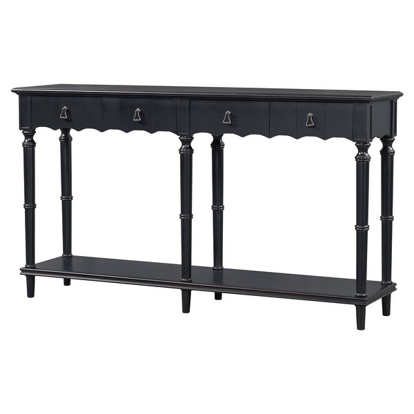 Console Table for Hallway Living Room Bedroom with 4 Drawers and 1 Shelf