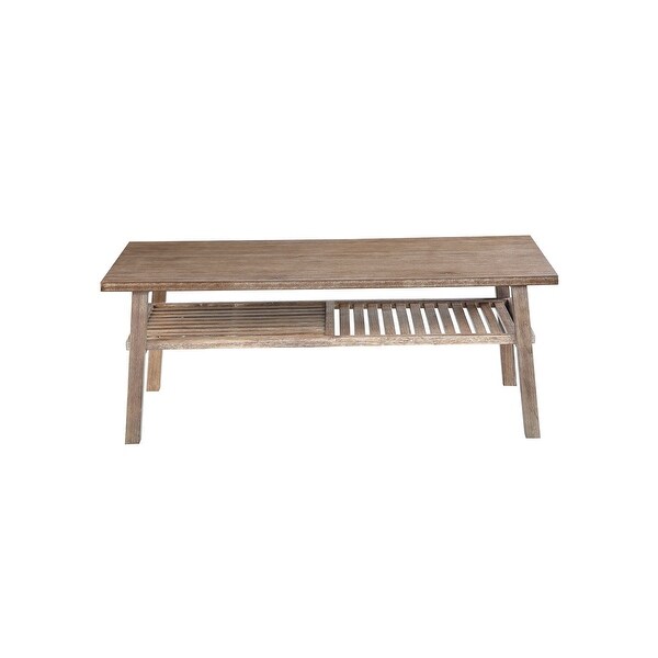 Brown Wood Coffee Table Boraam Sonoma Collection