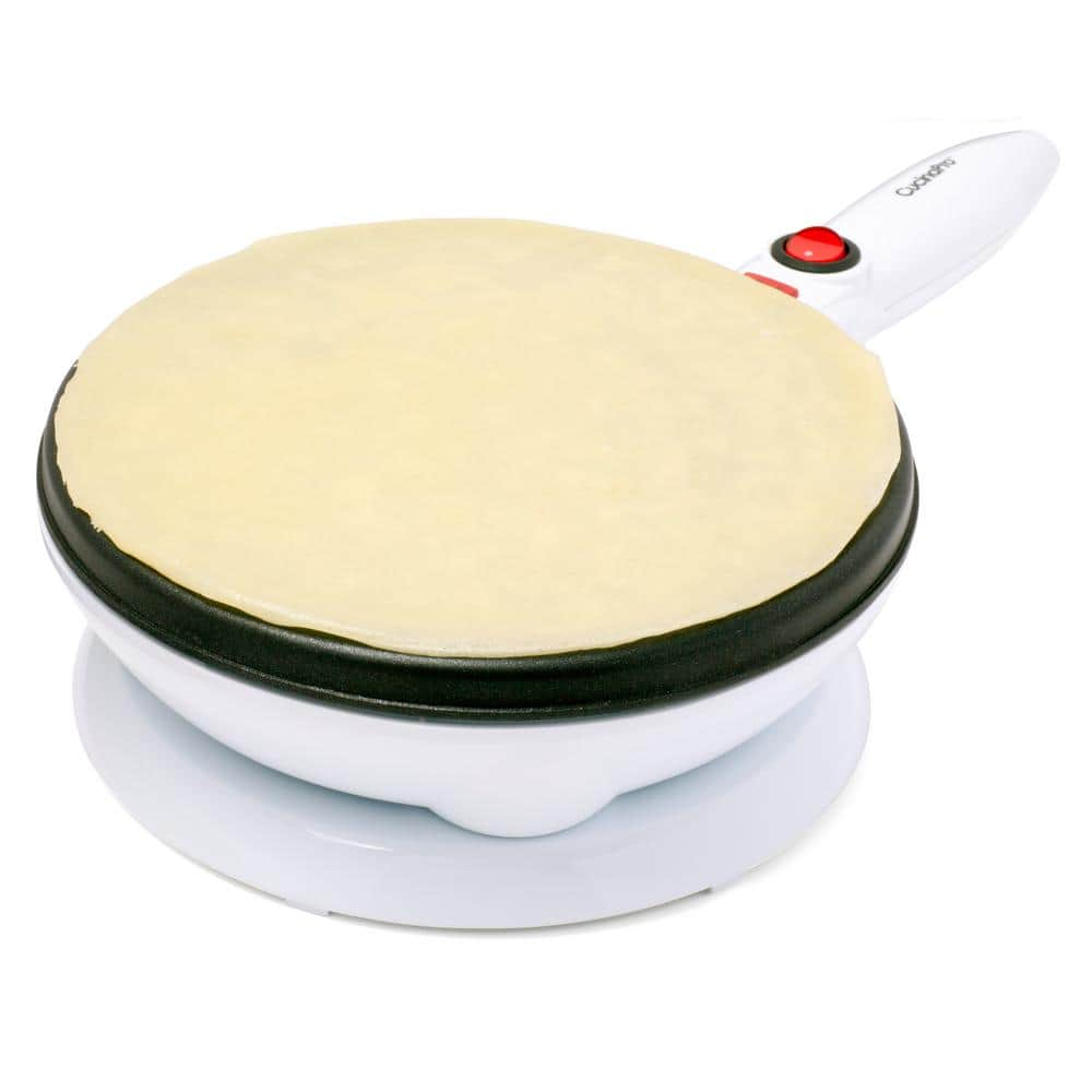 CucinaPro Single Waffle White Crepe Maker with Recipe Booklet 1447