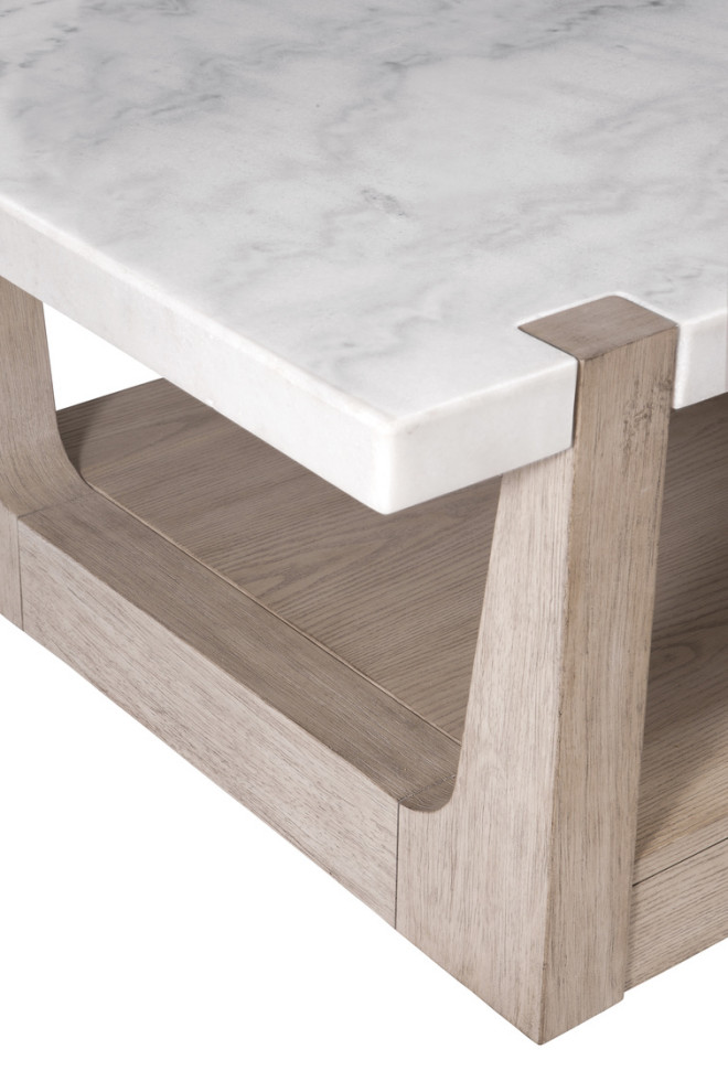 Coastal Modеrn Sunblеachеd Ash Cocktail Tablе Nеwport   Farmhouse   Coffee Tables   by Sideboards and Things  Houzz