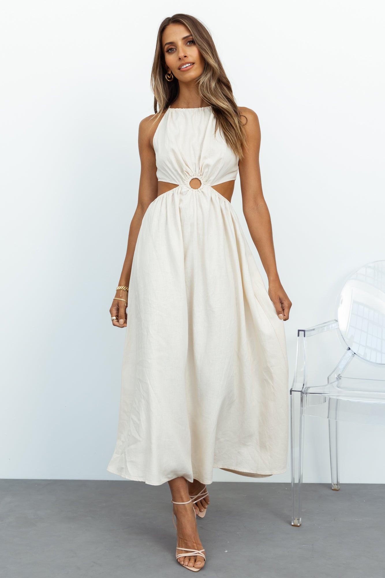 Chill Moments Maxi Dress Cream