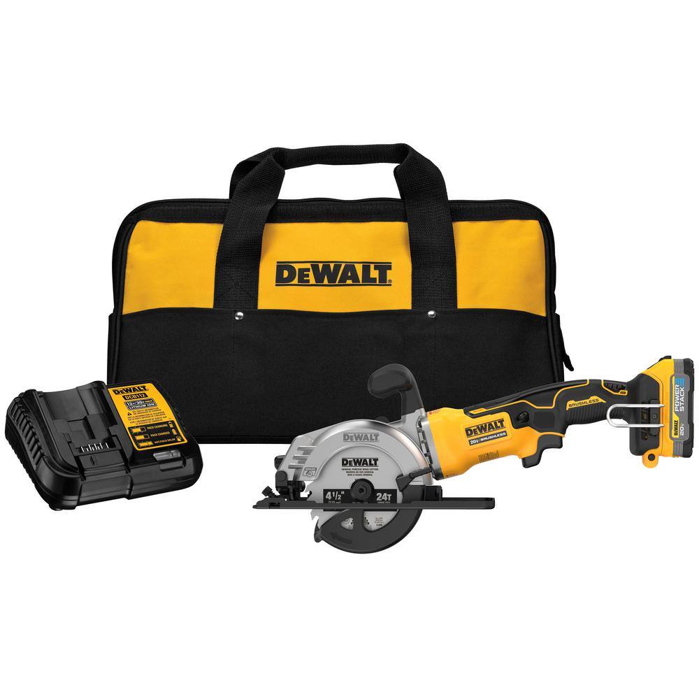 DW 20V MAX XR Lithium-Ion Cordless Brushless 2-Speed 21-Degree Plastic Collated Framing Nailer  4-12 in. Circular Saw Kit DCN21PLBW571