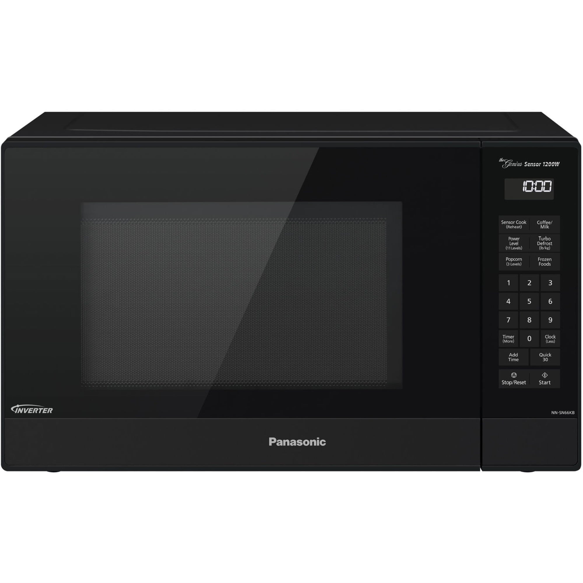 Panasonic 1.2 cu ft 1200W Genius Sensor Countertop Microwave Oven, Black