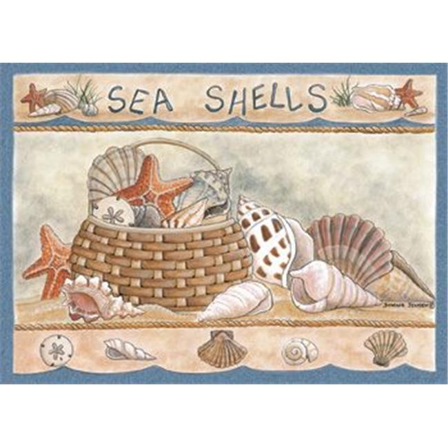 Custom Printed Rugs SEASHELLS Seashells Rug