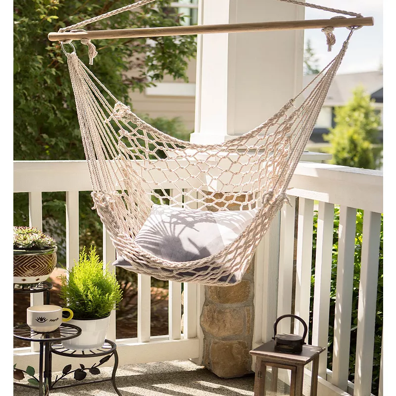 Recycled Cotton Swinging Hammock Chair