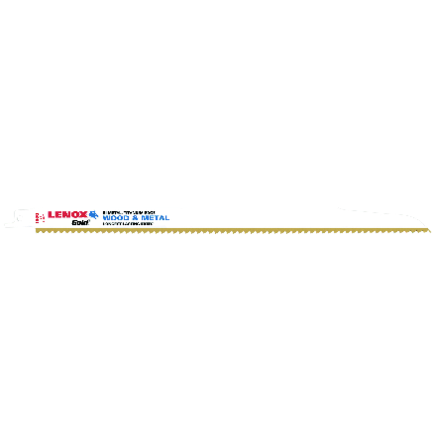 Lenox Gold 12 in. Bi-Metal Reciprocating Saw Blade 6 TPI 5 pk