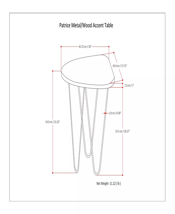 Simpli Home Faelen Accent Table