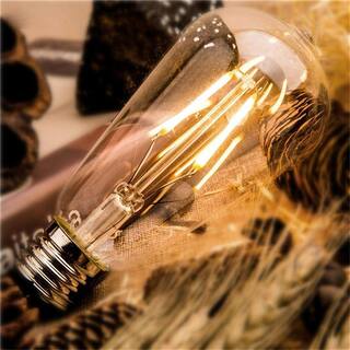 100-Watt Equivalent ST64 Handmade Dimmable LED Filament Light Bulb Clear 2700K Warm 1000 Lumen UL  ENERGY STAR (3-Pack) BOFA-FL-003