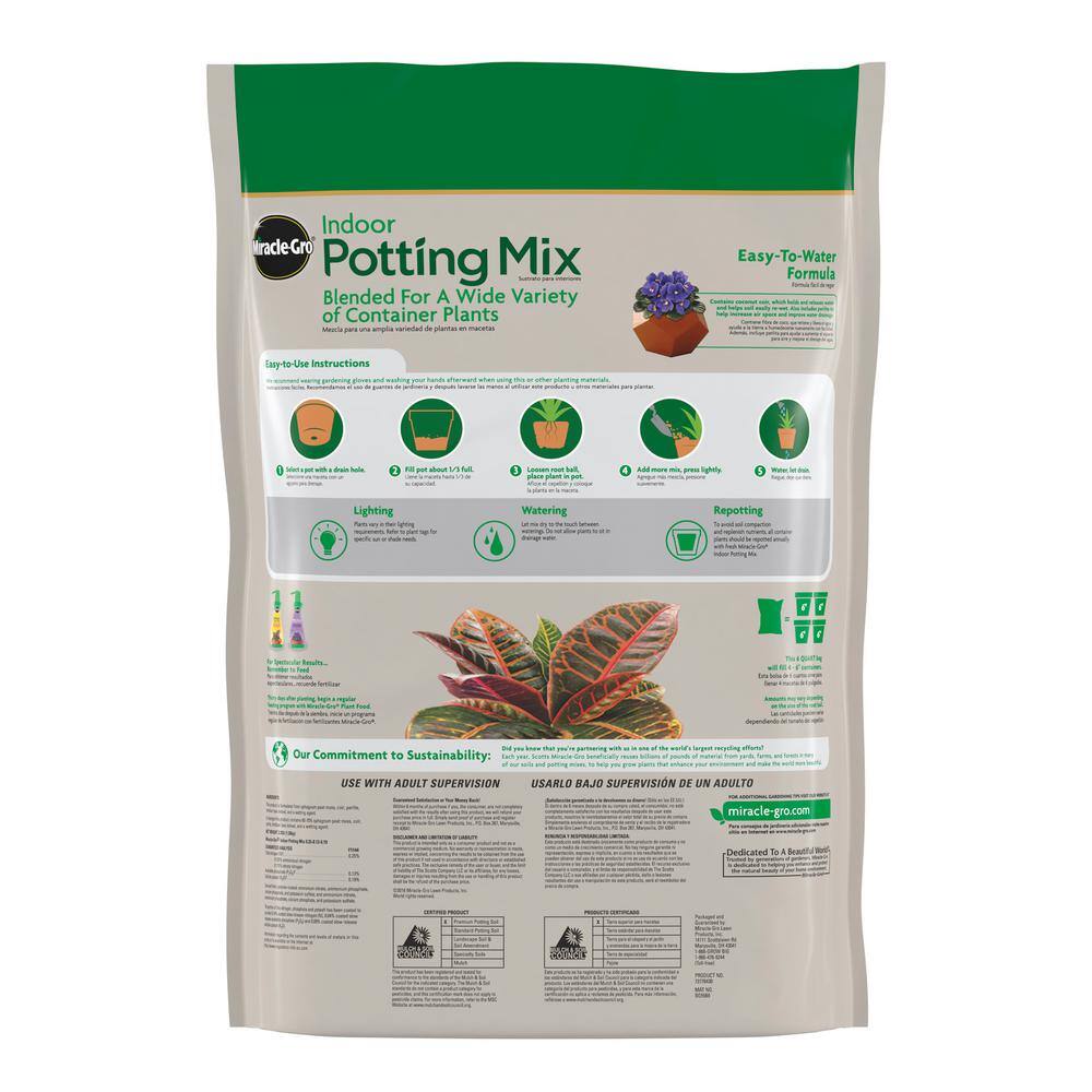 Miracle-Gro 6 qt. Indoor Potting Mix 72776430