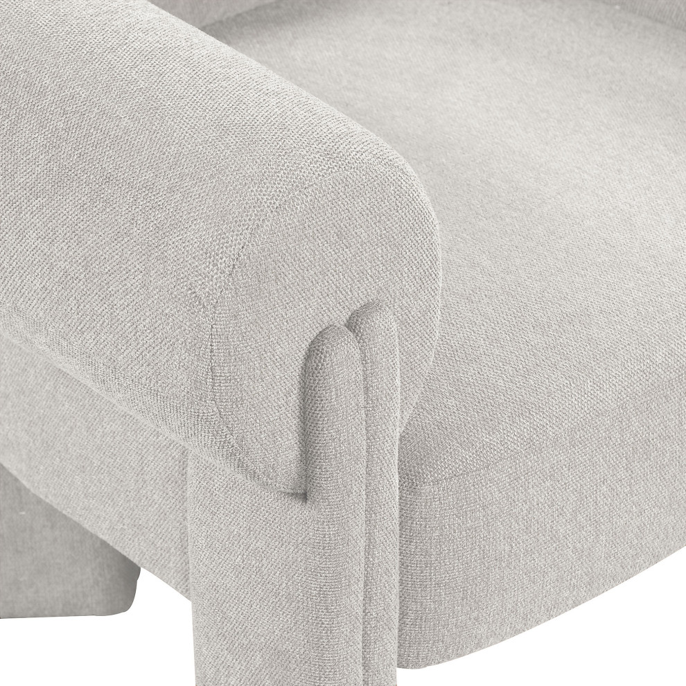 Stefano Polyester Fabric Accent Chair   Armchairs And Accent Chairs   by Meridian Furniture  Houzz