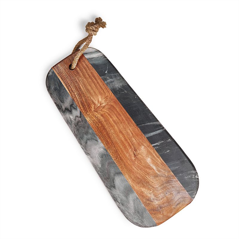 Sulguni Marble and Wood Cutting Board - Gray