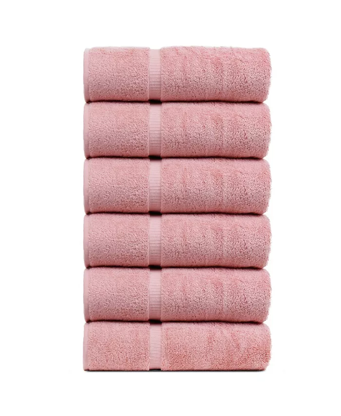 BC Bare Cotton Luxury Hotel Spa Towel Turkish Cotton Hand Towels Set of 6