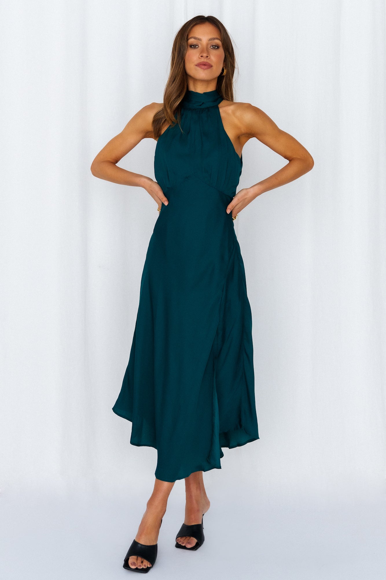 No Tears Here Maxi Dress Forest Green