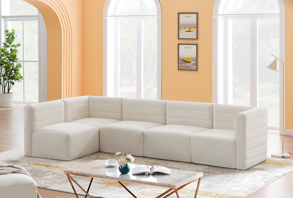 Quincy Modular Sectional   Transitional   Sectional Sofas   by Meridian Furniture  Houzz