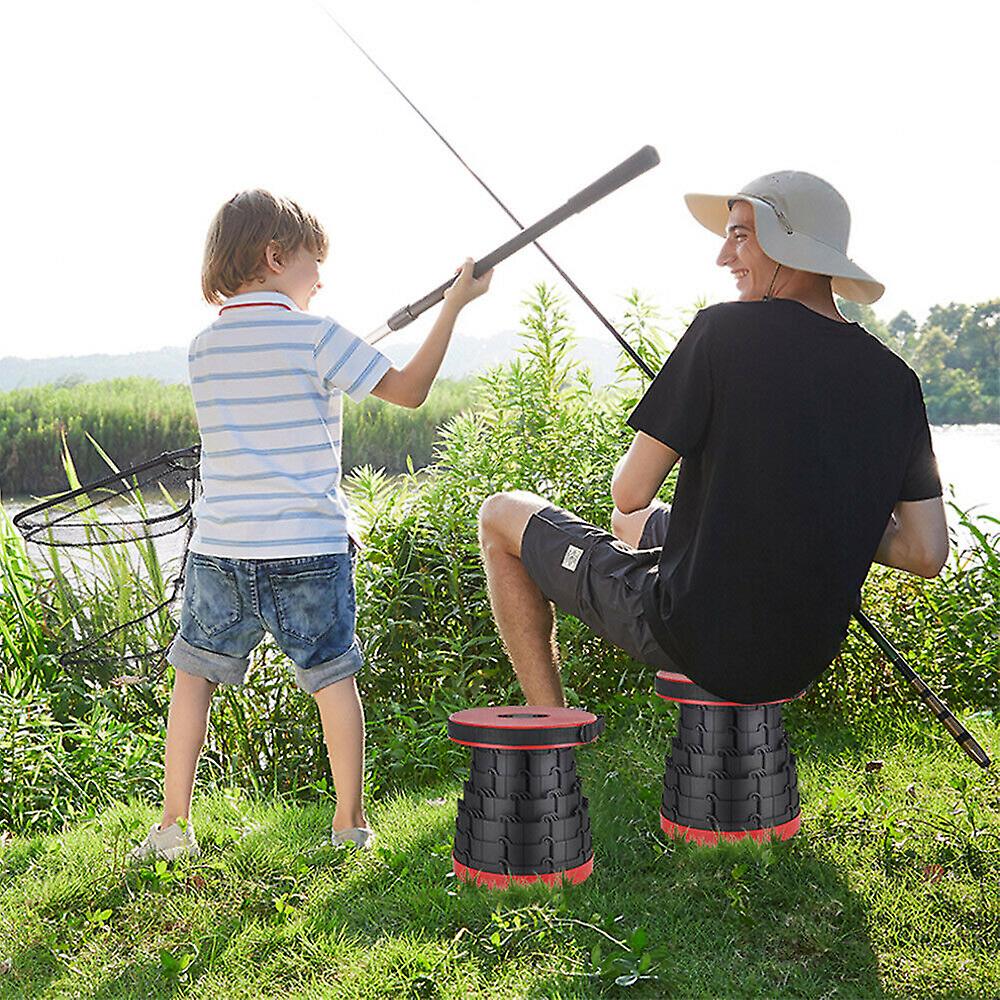 New Outdoor Portable Folding Stool Retractable Travel Seat Camping Fishing Chair