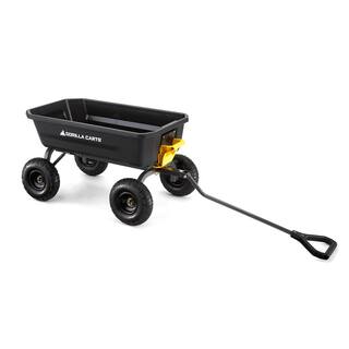 GORILLA CARTS 4 cu. ft. Poly Garden Dump Garden Cart GCG-4