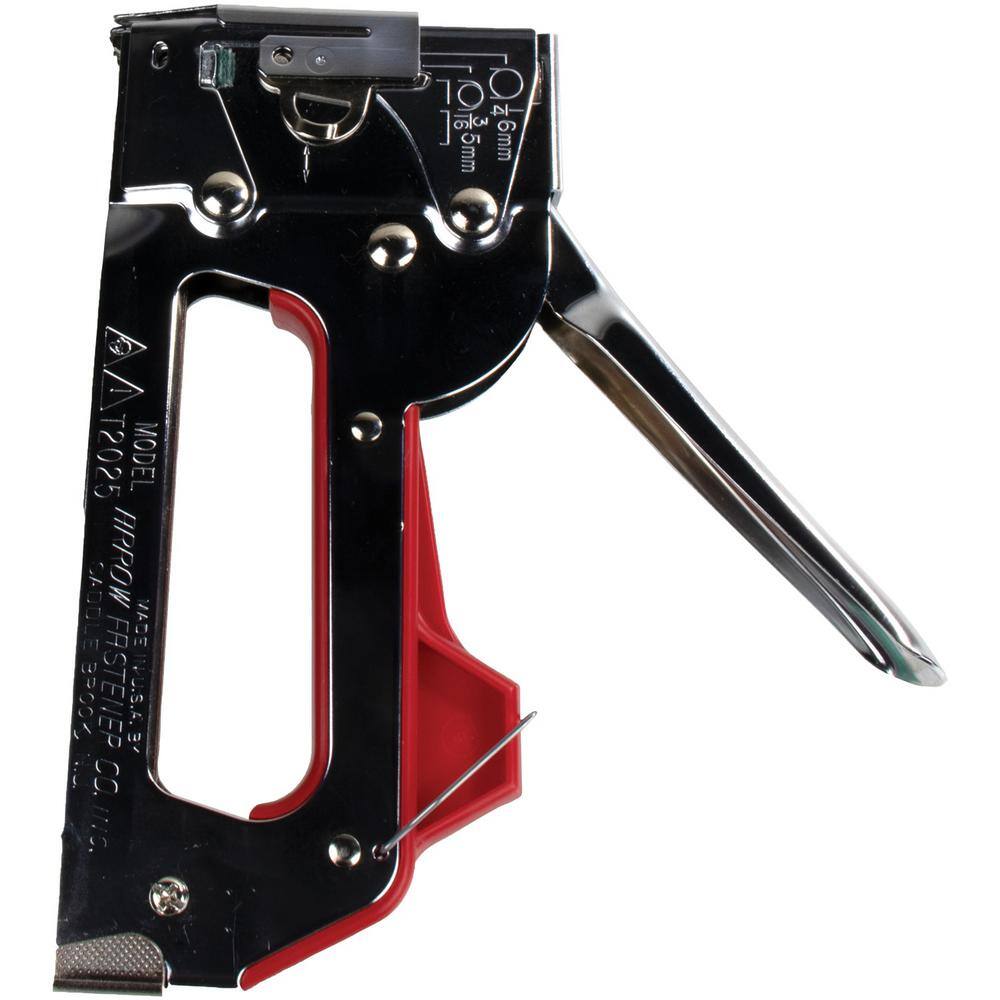 Arrow Dual-Purpose Staple Gun  Wire Tacker with 5000-Pack 38 in. 716 in.  916 in. T25 Round Crown Staples 843631130735