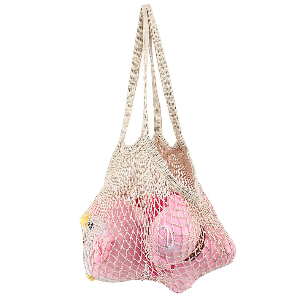 Hollow Shopping Mesh Bag Fruit Storage Knitted Handbag Reusable Grocery Net