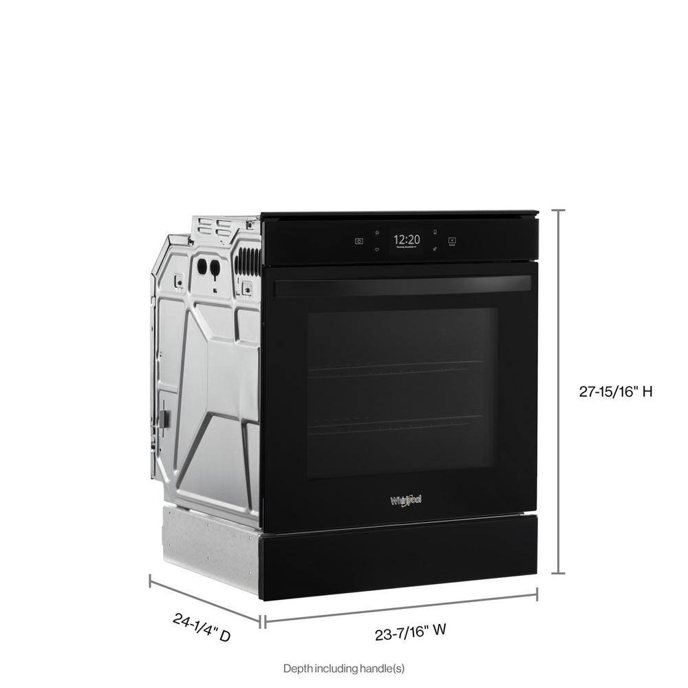 Whirlpool 24 in. Single Electric Wall Oven in Black WOS52ES4MB