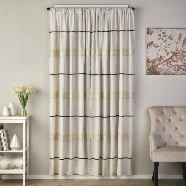 Subtle Stripe Light Filtering Curtain Panel Pair By Skl Home