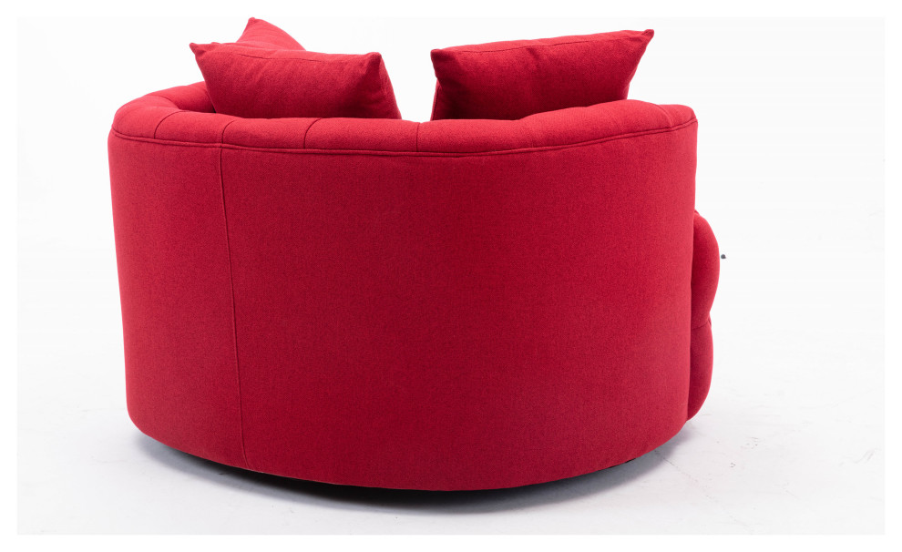 Romeo Modern Ins Swivel Accent Sofa Soft Chair   Contemporary   Armchairs And Accent Chairs   by Abrihome  Houzz