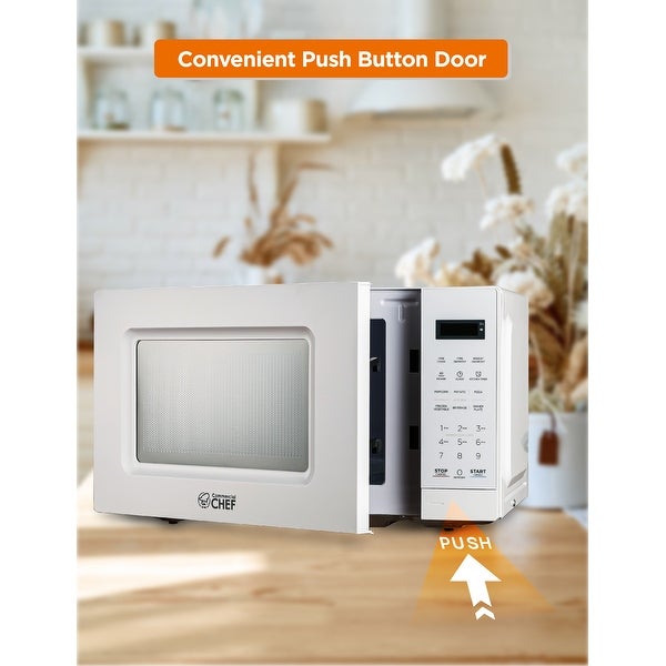 0.7 Cu.Ft Countertop Microwave Oven- White