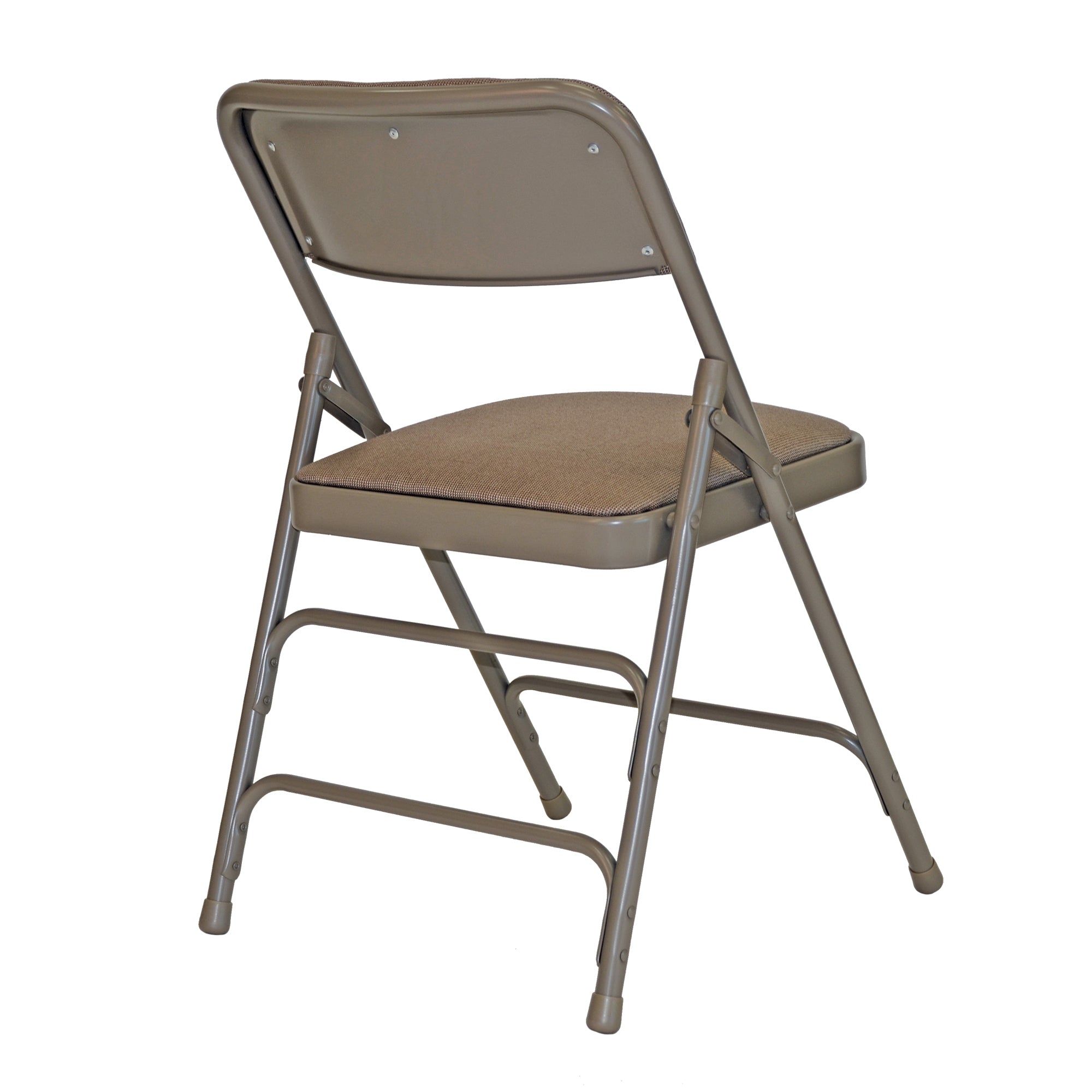 Chair - Rhino Fabric Padded Metal Folding w/Triple Brace Quad Hinge - Beige (4/Box)