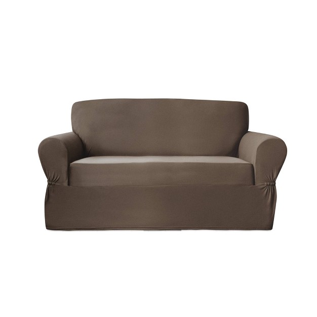 Stretch Plush Loveseat Slipcover Zenna Home