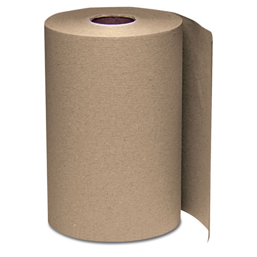 Windsoft Hardwound Roll Towels | 8 x 350 ft， Natural， 12 Rolls