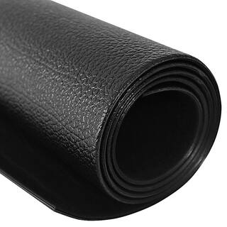 HONEY JOY Black 36 in. W x 78 in. L PVC Floor Protector Treadmill Mat Fitness Gym Exercise Equipment Mat (total of 20 sq. ft.) TOPH-0004