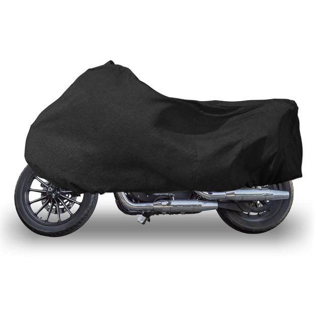 Unique Bargains Universal Indoor Stretch Elastic Fabric Motorcycle Cover