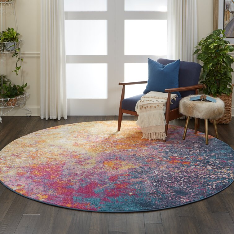 Liiam Performance Pink/Yellow Rug