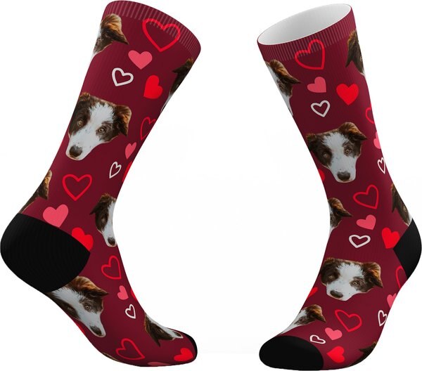 Tribe Socks Personalized Hearts and Love Pet Face Socks